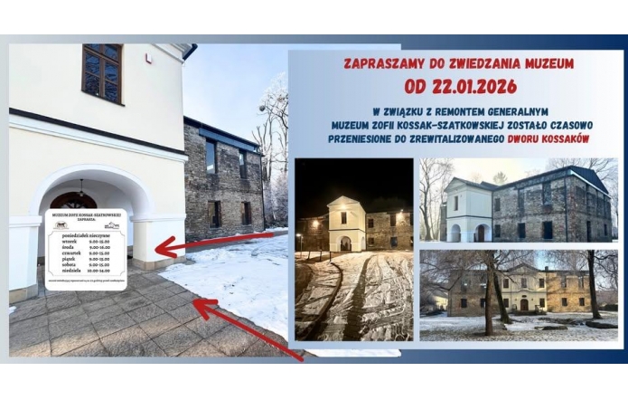 Informacja o otwarciu muzeum