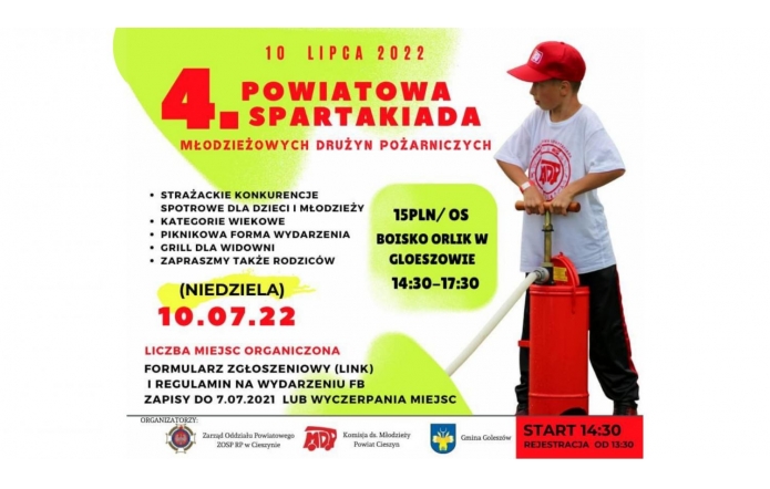 IV Powiatowa Spartakiada Młodzieżowych Drużyn Pożarniczych