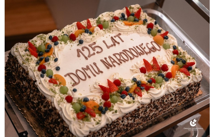 Tort z okazji 125 lecia Domu Narodowego w Cieszynie