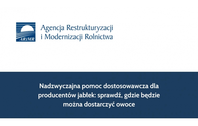 Nadzwyczajna pomoc dostosowawcza dla producentów jabłek: sprawdź, gdzie będzie można dostarczyć owoce