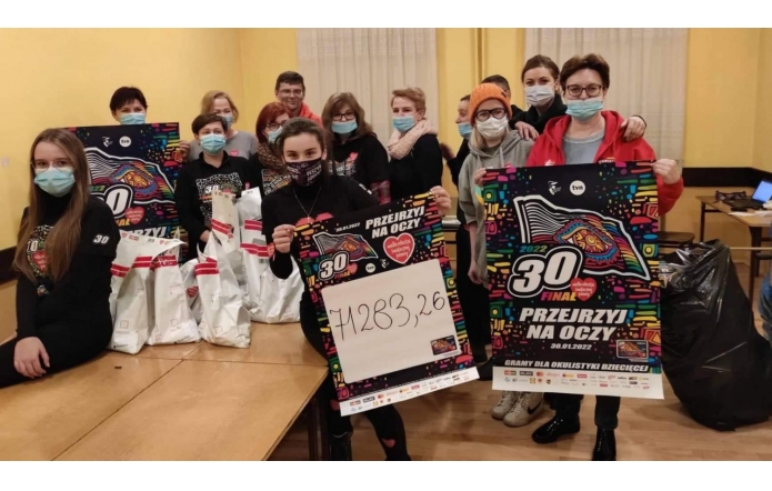 Skoczowski Sztab WOŚP 2022 dziękuje wolontariuszom i sponsorom za 30. Finał