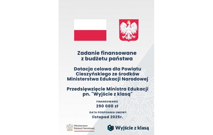 Plakat wyjście z klasą