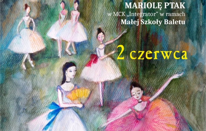 plakat przedstawiający namalowane baletnice